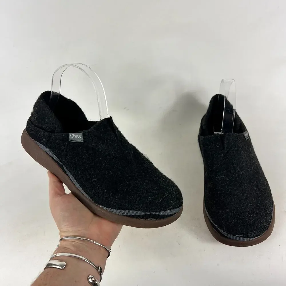 Chaco Revel Moccasin Men's 7 Black Slip On Low Round Toe Casual Shoes JCH107775